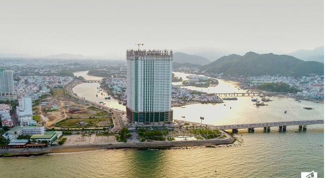 2br sea view & city view apartment for rent in nha trang – muong thanh oceanus a454