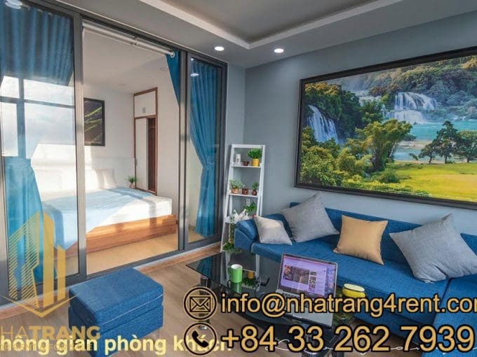 muong thanh oceanus – 2 br apartment for rent with sea view in north of nha trang – a711