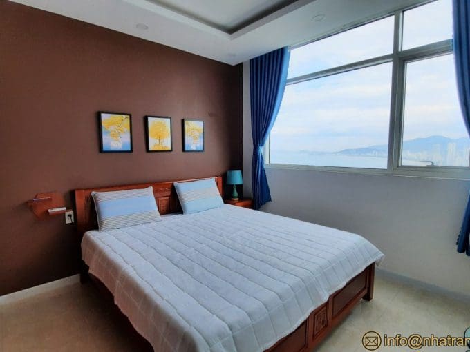 muong thanh khanh hoa – 2 bedroom sea view & city view apartment near the center for rent – a756