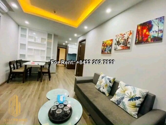 muong thanh oceanus – 2 br corner apartment for rent in the north a043