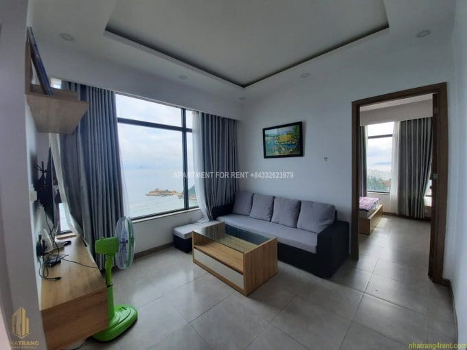 scenia bay – nice 1 br+ apartment with seaview for rent in the north of nha trang city center a619