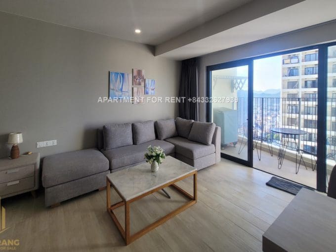 nha trang center – 1br nice apartment with side sea view for rent in the tourist area – a737