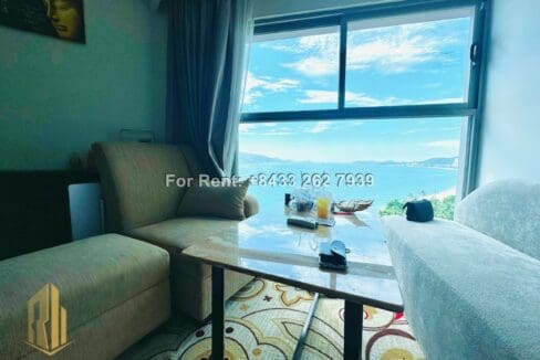 nha trang center – 1br nice apartment with side sea view for rent in the tourist area – a723