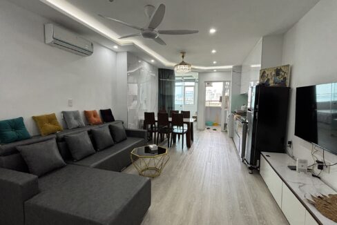muong thanh khanh hoa – 2 bedroom side seaview apartment near the center for rent – a1009