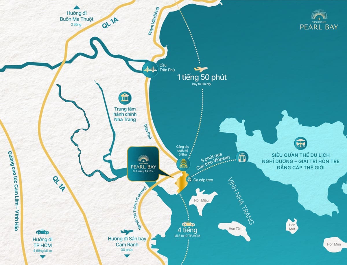 Vinhomes Pearl Bay Phu Quy Location 